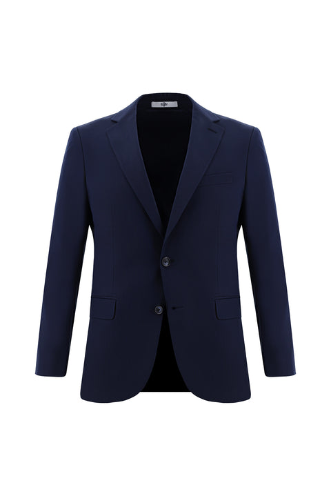 Koyu Lacivert 7 Drop Super Slim Fit Eksra Dar Kesim Desenli Takım Elbise