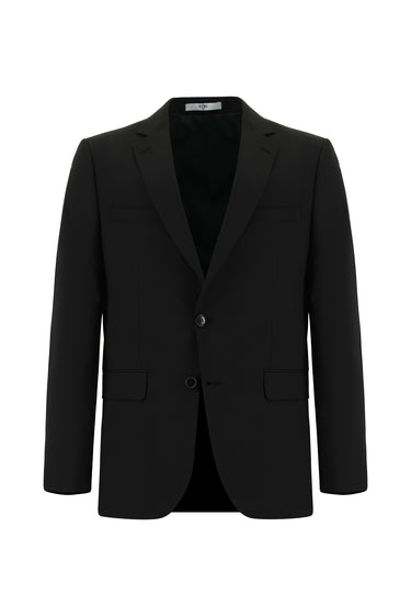  Siyah Regular Fit Klasik Takım Elbise