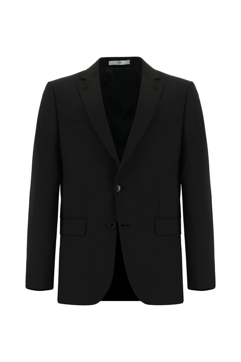 Siyah 7 Drop Super Slim Fit Eksra Dar Kesim Takım Elbise