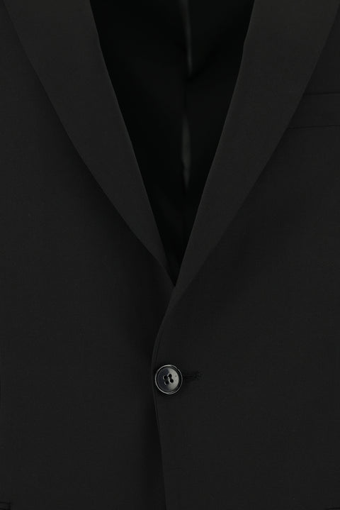 Black 6-Drop Regular Fit Standard Cut Suit