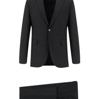 Siyah 7 Drop Slim Fit Dar Kesim Takım Elbise
