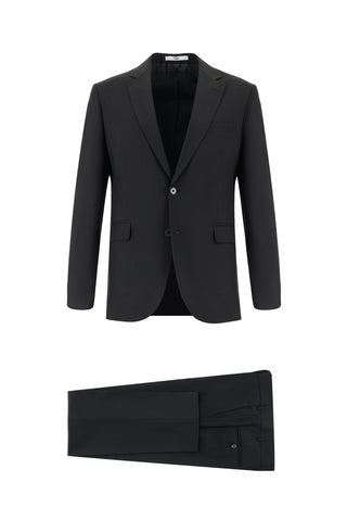  Siyah 7 Drop Slim Fit Dar Kesim Takım Elbise