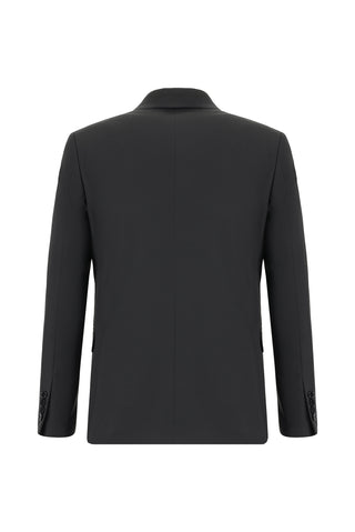  Siyah 7 Drop Slim Fit Dar Kesim Takım Elbise
