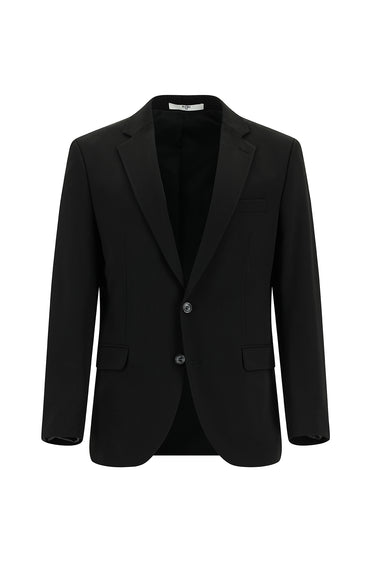  Siyah Regular Long Fit Uzun Klasik Kesim Takım Elbise