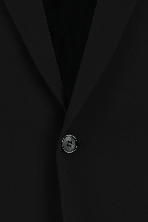 Siyah 8 Drop Long Slim Fit Uzun Dar Kesim Takım Elbise