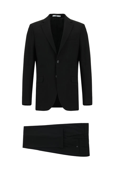 Siyah 6 Drop Regular Fit Standart Kesim Takım Elbise