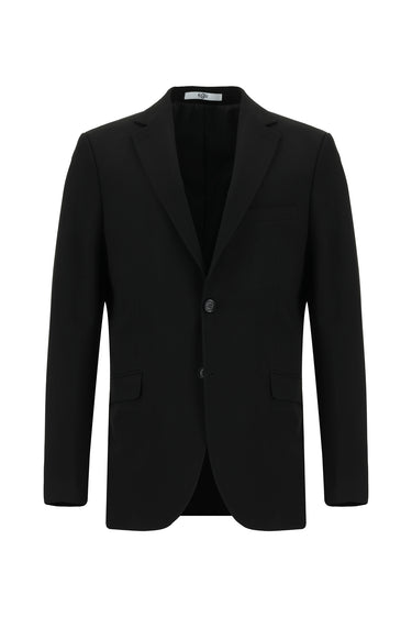  Siyah Regular Fit Klasik Takım Elbise