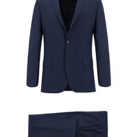 Koyu Lacivert Super Slim Fit Ekstra Dar Kesim Klasik Takım Elbise