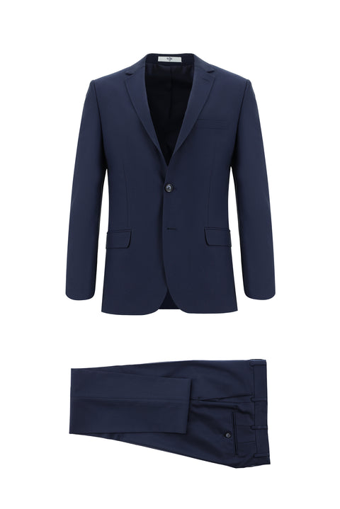 Koyu Lacivert 7 Drop Super Slim Fit Eksra Dar Kesim Takım Elbise