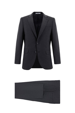  Koyu Füme 7 Drop Super Slim Fit Eksra Dar Kesim Takım Elbise