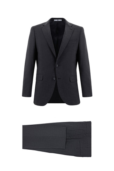  Koyu Füme Super Slim Fit Ekstra Dar Kesim Klasik Takım Elbise