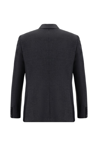  Koyu Füme Super Slim Fit Ekstra Dar Kesim Klasik Takım Elbise