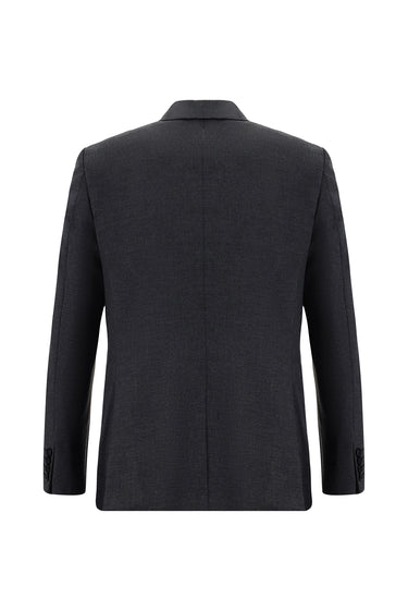 Koyu Füme Super Slim Fit Ekstra Dar Kesim Klasik Takım Elbise