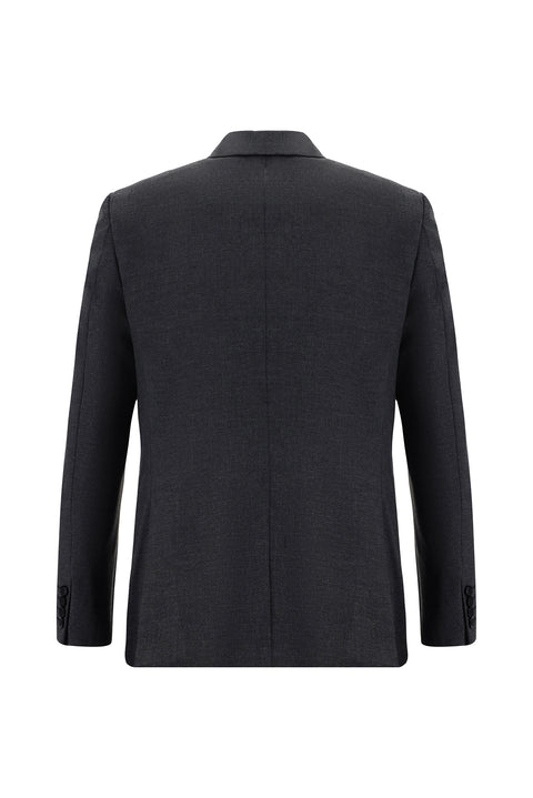 Koyu Füme 7 Drop Super Slim Fit Eksra Dar Kesim Takım Elbise