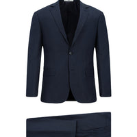 Koyu Lacivert Slim Fit Dar Kesim Klasik Takım Elbise