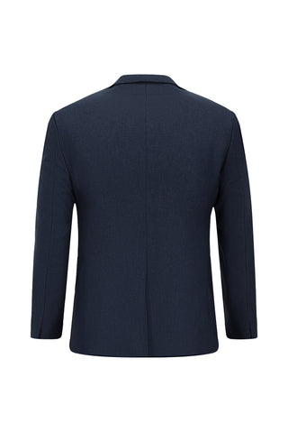  Koyu Lacivert 7 Drop Slim Fit Dar Kesim Tak?m Elbise-Ki??l?
