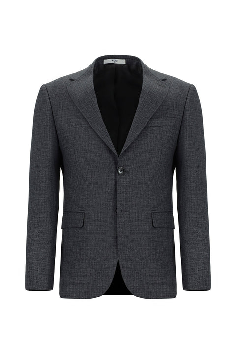 Orta Füme 7 Drop Slim Fit Dar Kesim Takım Elbise