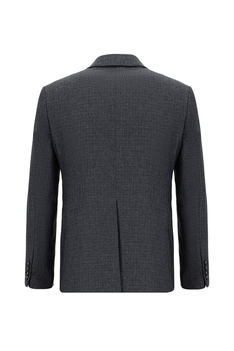 Orta Füme 7 Drop Slim Fit Dar Kesim Takım Elbise