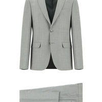 Açık Gri Super Slim Fit Ekstra Dar Kesim Klasik Takım Elbise