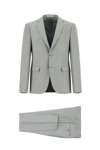  Açık Gri 7 Drop Super Slim Fit Eksra Dar Kesim Takım Elbise