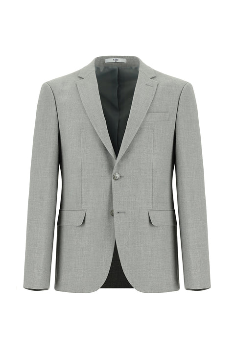 Açık Gri 6 Drop Regular Fit Standart Kesim Takım Elbise