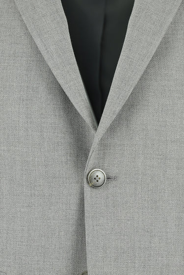  Açık Gri Super Slim Fit Ekstra Dar Kesim Klasik Takım Elbise