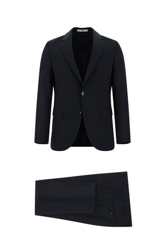  Koyu Lacivert Regular Fit Klasik Takım Elbise