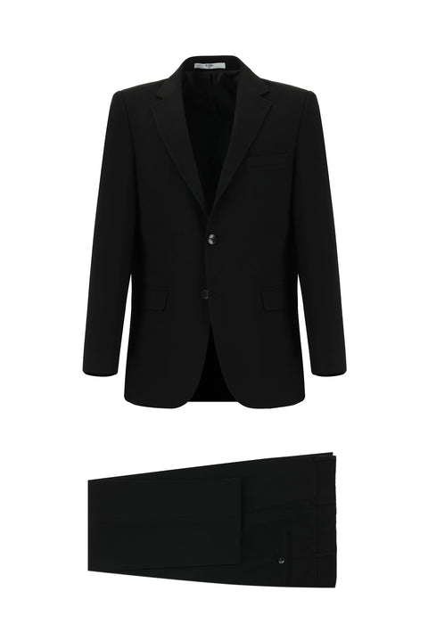 Siyah 7 Drop Super Slim Fit Eksra Dar Kesim Takım Elbise