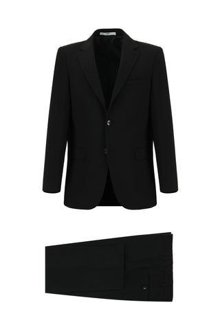  Siyah 7 Drop Super Slim Fit Eksra Dar Kesim Takım Elbise