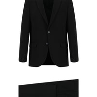 Siyah 7 Drop Super Slim Fit Eksra Dar Kesim Takım Elbise