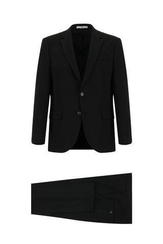  Siyah Regular Fit Klasik Takım Elbise