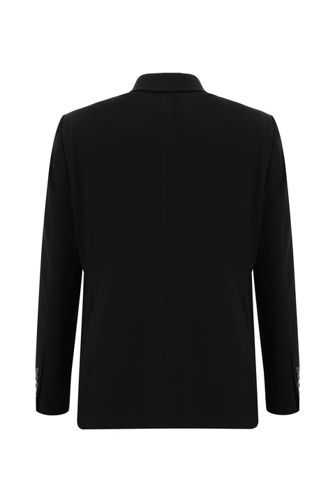 Siyah 7 Drop Super Slim Fit Eksra Dar Kesim Takım Elbise