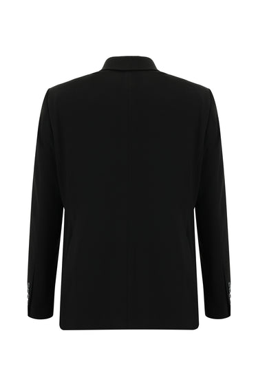 Siyah Slim Fit Dar Kesim Klasik Takım Elbise