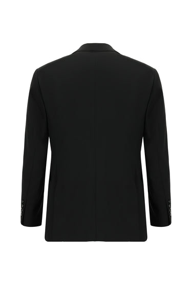  Siyah Regular Fit Klasik Takım Elbise