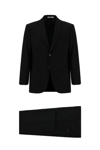  Siyah Relaxed Fit Rahat Kesim Klasik Takım Elbise
