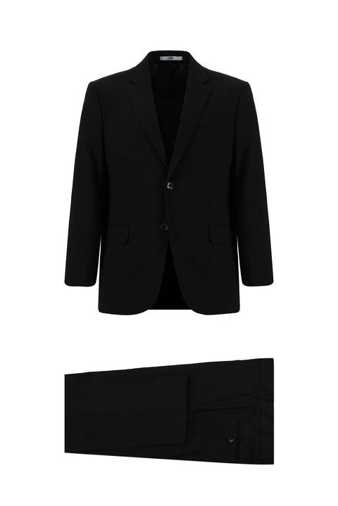 Siyah 7 Drop Slim Fit Dar Kesim Takım Elbise