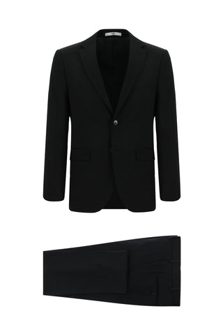  Siyah 7 Drop Slim Fit Dar Kesim Takım Elbise