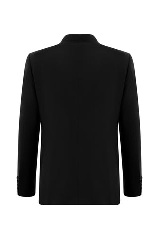  Siyah 7 Drop Slim Fit Dar Kesim Takım Elbise