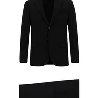 Black 6-Drop Regular Fit Standard Cut Suit