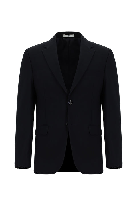Siyah Lacivert 7 Drop Slim Fit Dar Kesim Takım Elbise