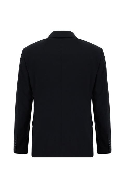 Siyah Lacivert 7 Drop Slim Fit Dar Kesim Takım Elbise