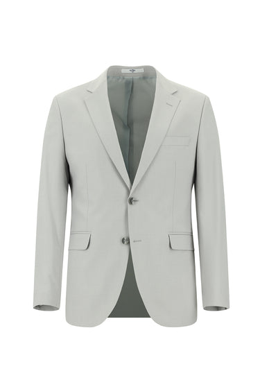 Açık Gri Slim Fit Dar Kesim Klasik Takım Elbise