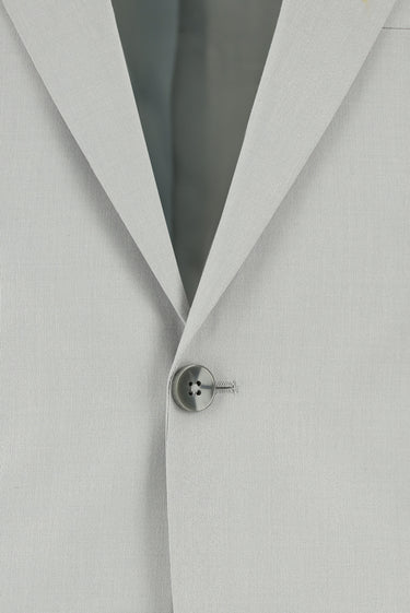 Açık Gri Slim Fit Dar Kesim Klasik Takım Elbise