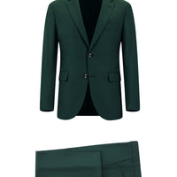 Orman Yeşili Slim Fit Dar Kesim Klasik Takım Elbise