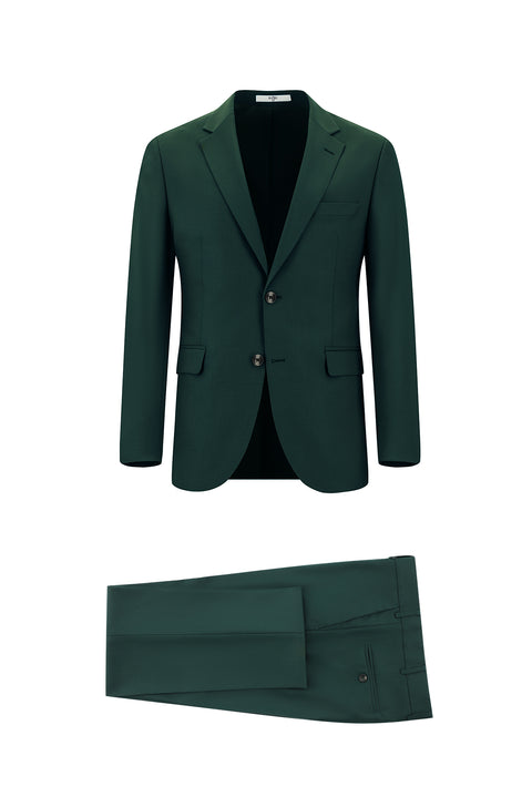 Orman Yeşili 7 Drop Slim Fit Dar Kesim Takım Elbise