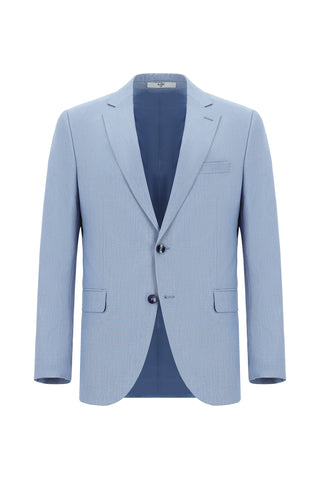  Açık Mavi Slim Fit Dar Kesim Klasik Takım Elbise