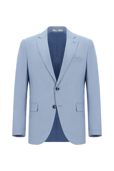 Açık Mavi 7 Drop Slim Fit Dar Kesim Takım Elbise