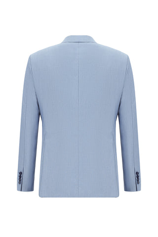  Açık Mavi Slim Fit Dar Kesim Klasik Takım Elbise