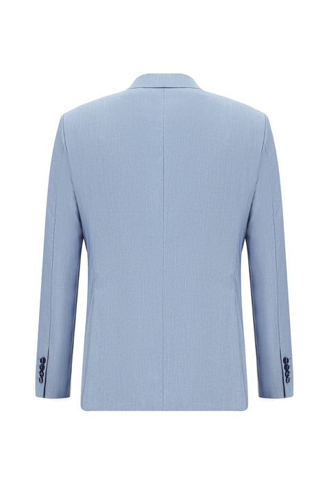 Açık Mavi 7 Drop Slim Fit Dar Kesim Takım Elbise