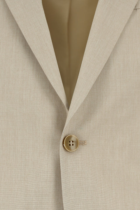 Orta Bej 7 Drop Slim Fit Dar Kesim Takım Elbise